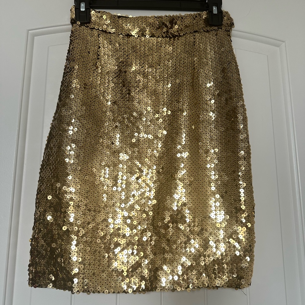 VINTAGE! MOSCHINO COUTURE Gold Sequin Skirt